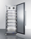 Summit 24" Wide Mini Reach-In All-Refrigerator with Dolly