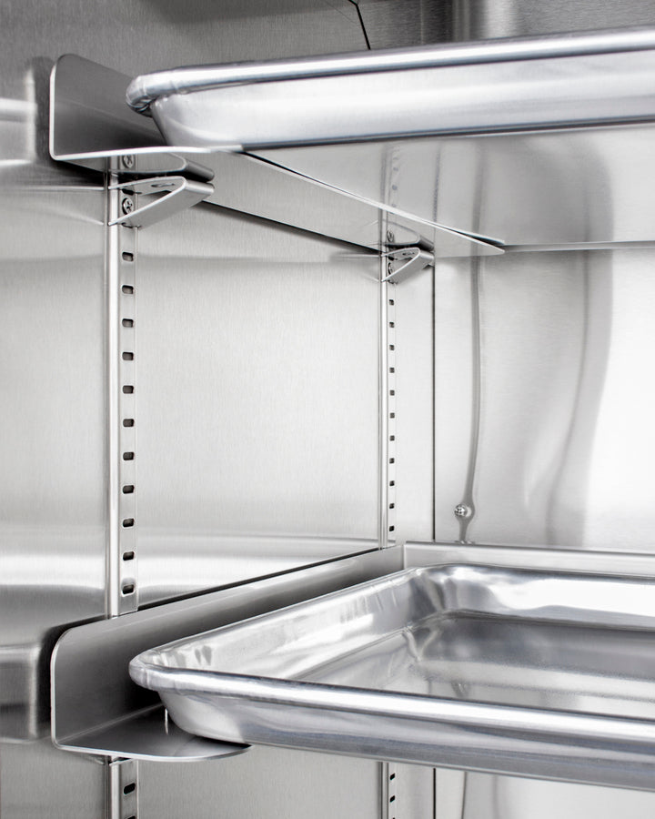 Summit 24" Wide Mini Reach-In All-Refrigerator with Dolly in White
