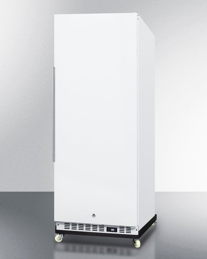 Summit 24" Wide Mini Reach-In All-Refrigerator with Dolly in White