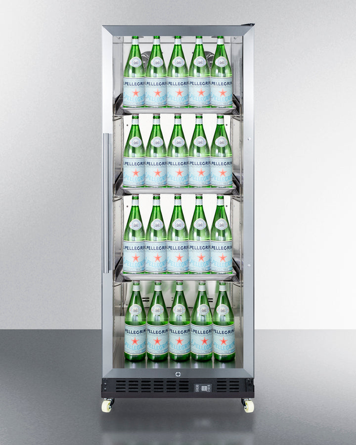 Summit 24" Wide Mini Reach-In Beverage Center with Dolly