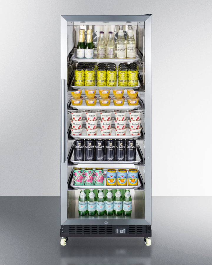 Summit 24" Wide Mini Reach-In Beverage Center with Dolly