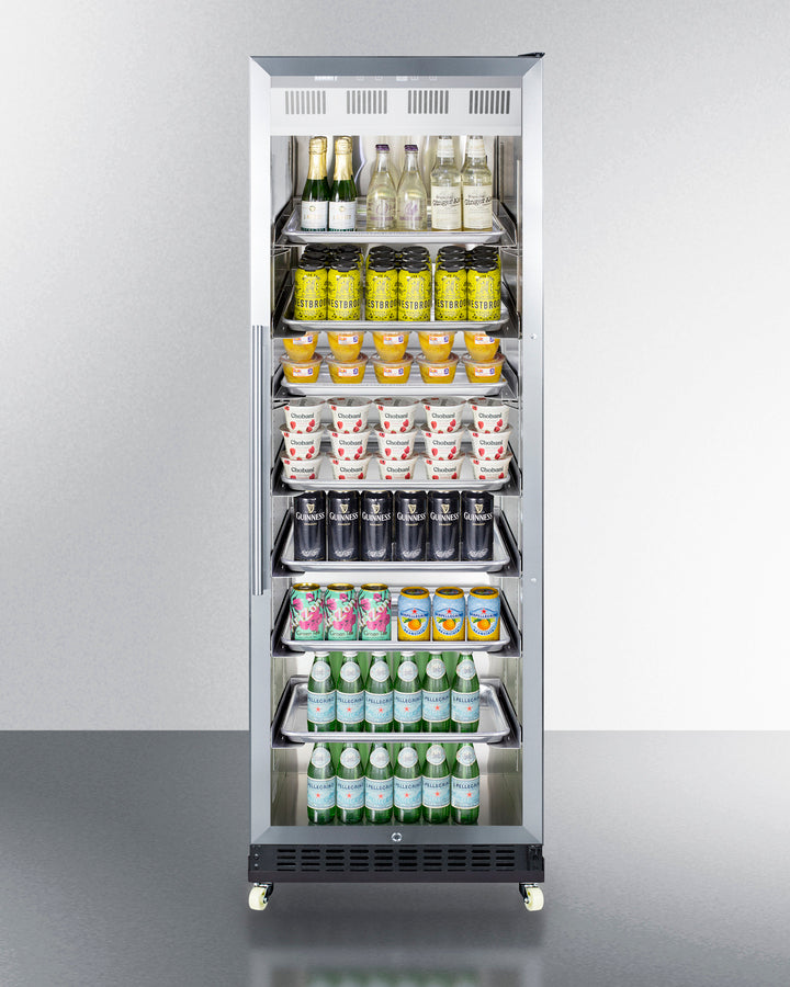 Summit 24" Wide Mini Reach-In Beverage Center with Dolly