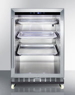 Summit 24" Wide Outdoor Mini Reach-In Beverage Center with Dolly 