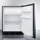Summit 24" Wide Refrigerator-Freezer Open
