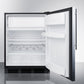 Summit 24" Wide Refrigerator-Freezer Open