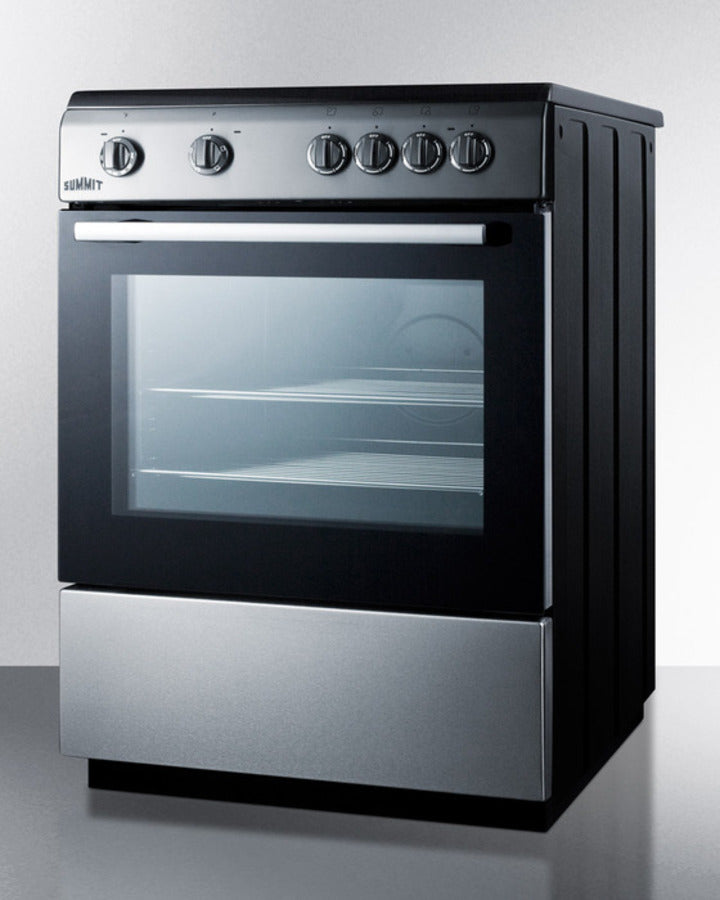 Summit 24" Wide Smooth Top Electric Range