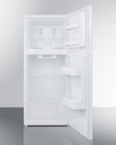 Summit 24" Wide Top Mount Refrigerator-Freezer Open