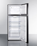 Summit 24" Wide Top Mount Refrigerator-Freezer Open