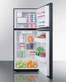 Summit 24" Wide Top Mount Refrigerator-Freezer With Icemaker Full