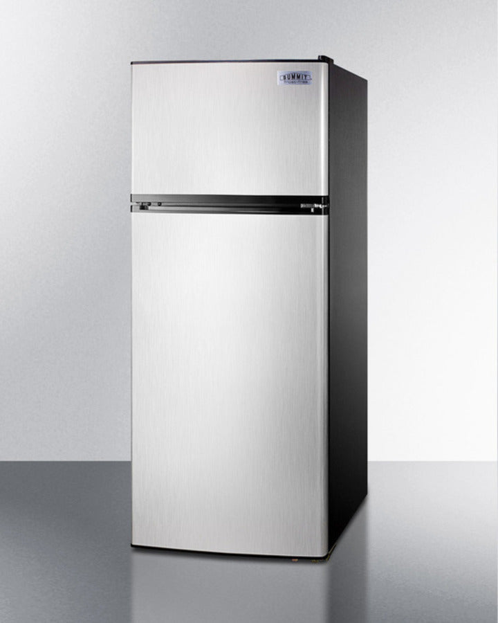 Summit 24" Wide Top Mount Refrigerator-Freezer With Icemaker