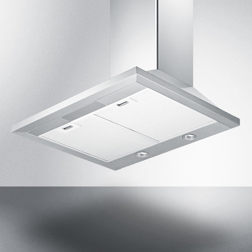 Summit 24" Wide Wall-Mounted Range Hood ADA Compliant in Stainless Steel