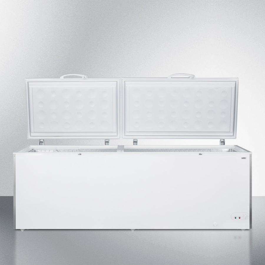 Summit 27 Cu.Ft. Chest Freezer with Stainless Steel Corner Guards