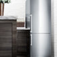 Summit 28" Wide Bottom Freezer Refrigerator in Stainless Steel with Digital Controls