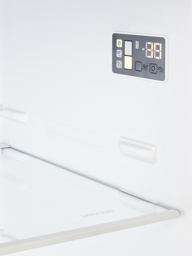 Summit 28" Wide Bottom Freezer Refrigerator in Stainless Steel with Digital Controls