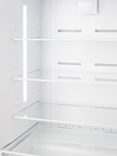Summit 28" Wide Bottom Freezer Refrigerator in White with Digital Controls