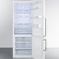Summit 28" Wide Bottom Freezer Refrigerator in White with Digital Controls