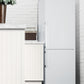Summit 28" Wide Bottom Freezer Refrigerator in White with Digital Controls