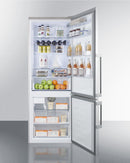 Summit 28" Wide Bottom Freezer Refrigerator With Icemaker