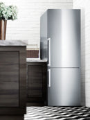 Summit 28" Wide Bottom Freezer Refrigerator With Icemaker