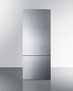 Summit 28" Wide Bottom Freezer Refrigerator with Stainless Steel Doors