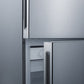Summit 28" Wide Bottom Freezer Refrigerator with Stainless Steel Doors
