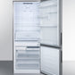 Summit 28" Wide Built-In Bottom Freezer Refrigerator