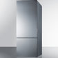 Summit 28" Wide Built-In Bottom Freezer Refrigerator