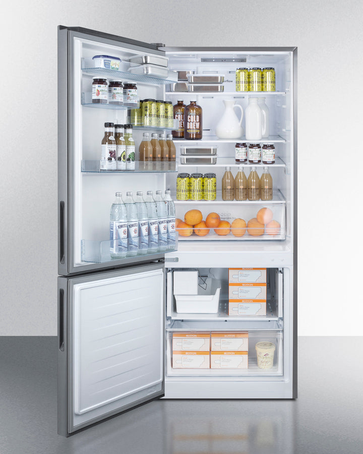 Summit - 24 Wide Bottom Freezer Refrigerator | FFBF241W