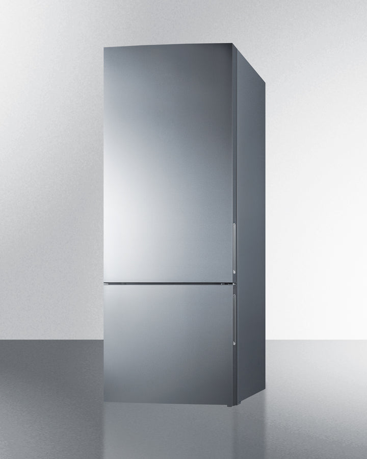 Summit 28" Wide Built-In Bottom Freezer Refrigerator With Icemaker