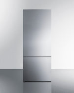 Summit 28" Wide Built-In Bottom Freezer Refrigerator with Left Hand Door Swing