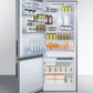 Summit 28" Wide Built-In Bottom Freezer Refrigerator with Left Hand Door Swing