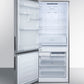 Summit 28" Wide Built-In Bottom Freezer Refrigerator with Left Hand Door Swing