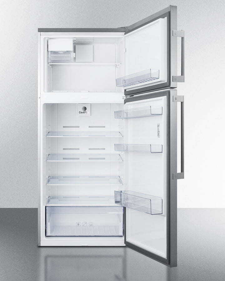 Summit 28" Wide Top Mount Refrigerator-Freezer With Icemaker
