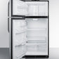 Summit 30" Wide Break Room Refrigerator-Freezer Open