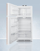 Summit 30" Wide Break Room Refrigerator-Freezer with Antimicrobial Pure Copper Handle