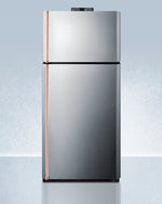 Summit 30" Wide Break Room Refrigerator-Freezer with Antimicrobial Pure Copper Handles Front