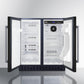 Summit 30" Wide Built-In Refrigerator-Freezer in Black Finish