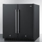 Summit 30" Wide Built-In Refrigerator-Freezer in Black Finish