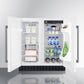 Summit 30" Wide Built-In Refrigerator-Freezer in White Finish