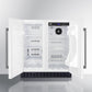 Summit 30" Wide Built-In Refrigerator-Freezer in White Finish