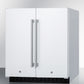 Summit 30" Wide Built-In Refrigerator-Freezer in White Finish