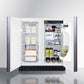 Summit 30" Wide Built-In Refrigerator-Freezer with Integrated Door Frame