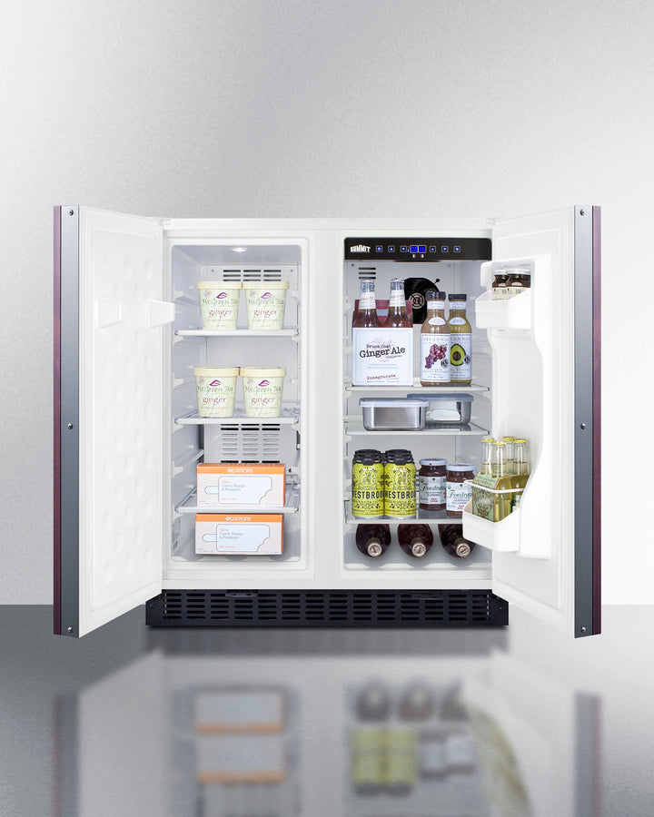 Summit 30" Wide Built-In Refrigerator-Freezer with Integrated Door Frame