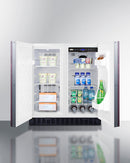 Summit 30" Wide Built-In Refrigerator-Freezer with Integrated Door Frame