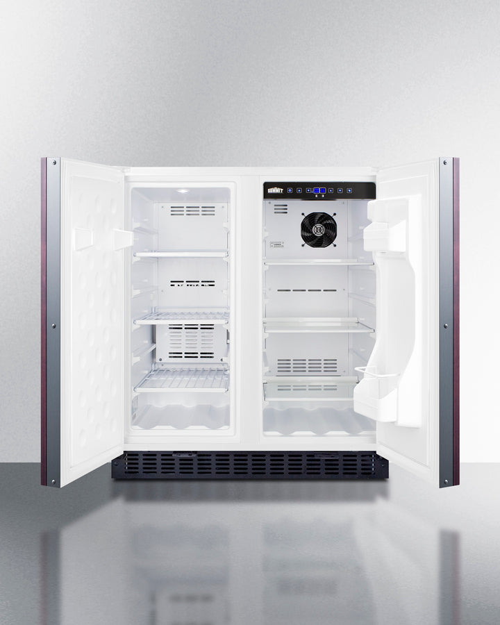 Summit 30" Wide Built-In Refrigerator-Freezer with Integrated Door Frame