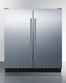 Summit 30" Wide Built-In Refrigerator-Freezer with Stainless Steel Doors