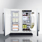 Summit 30" Wide Built-In Refrigerator-Freezer with Stainless Steel Exterior