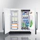 Summit 30" Wide Built-In Refrigerator-Freezer with Stainless Steel Exterior