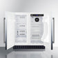 Summit 30" Wide Built-In Refrigerator-Freezer with Stainless Steel Exterior