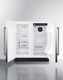 Summit 30" Wide Built-In Refrigerator-Freezer with Stainless Steel Exterior